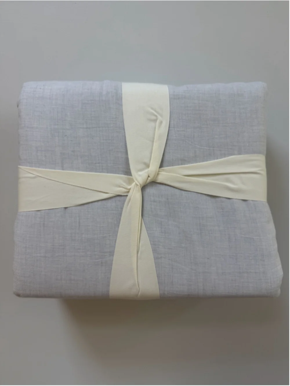 New with Damage-Casaluna Cashmere Blend Duvet Cover Set-King Light Grey